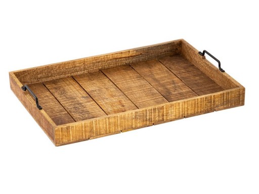 Grote Houten Dienblad XXL | Serving Tray 57x39 cm | Decoratieve Afwerking