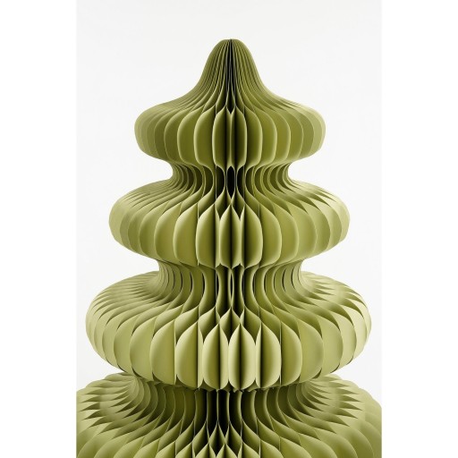 Decoratie Kerstboom - H212 x Ø148 cm - Papier - FSC 100% - Groen