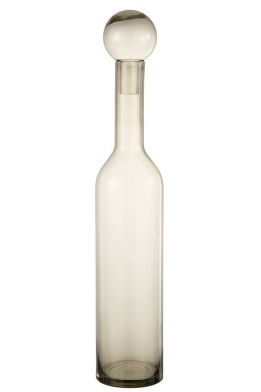 J-Line Deco Norma bottle - glass - gray - L