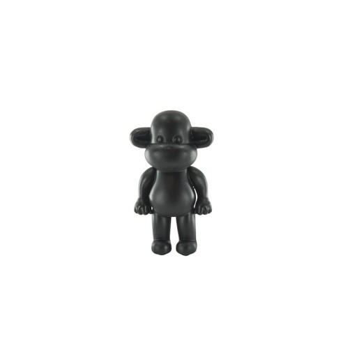 Ornament - Monkey Figurine 'The Legend'- Polyresin - Black - 20,5x13,5x35cm
