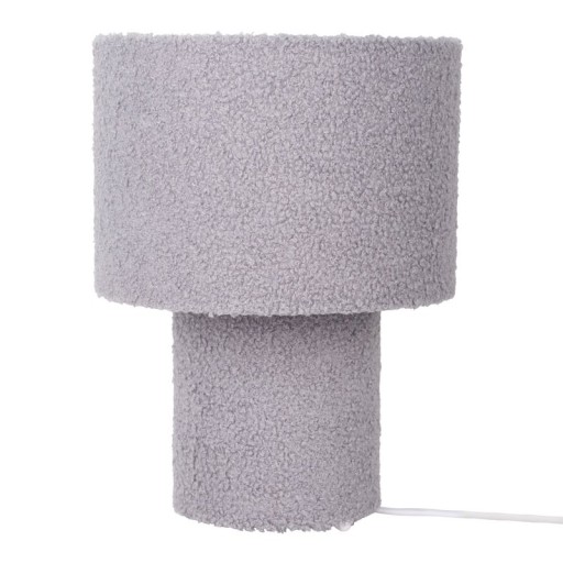 Table lamp "Fluffy" with text blades and foot in green, E27, approx. 31 cm high
