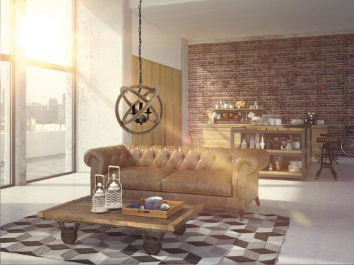 Pendant lamp "Regia", black metal, hemp rope, E27 socket, lighting for living room, dining room or office, 43 cm diameter