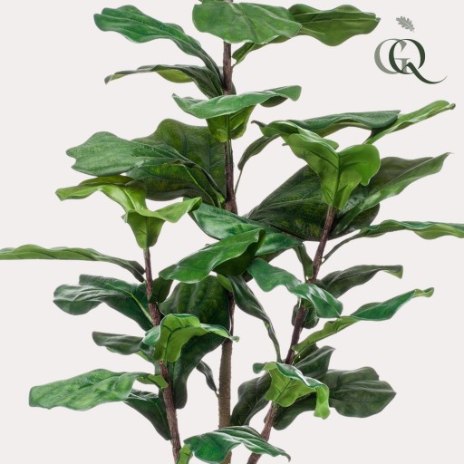 Kunstplant - Ficus Lyrata - Tabaksplant - 120 cm