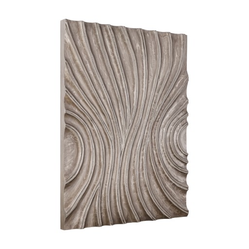 Reddie Brown Shiny MDF Wavvy Wallpanel Rectangle M