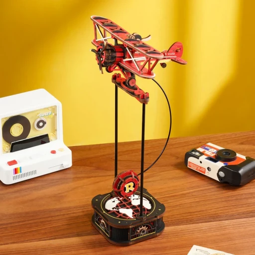 Robotime, 3D Houten Puzzel, Sky Captain DIY Pendulum, MCD01 14,5x17x31,5cm