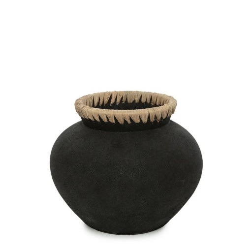 The Styly Vase - Black Natural - M