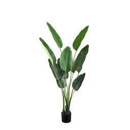 Leaves Plant Green PE Real Touch Strelitzia M | Kunstplant Paradijsvogelplant 150 cm - Product afbeelding
