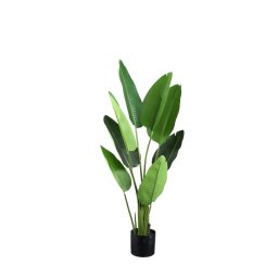 Leaves Plant Green PE Real Touch Strelitzia S | Kunstplant Paradijsvogelplant 117 cm - Product afbeelding