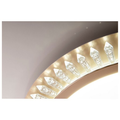 LED ceiling light "Madison" Ø 48 cm, many functions, made of metal and plastic, gold, with integrated LEDs, lighting for living rooms or office