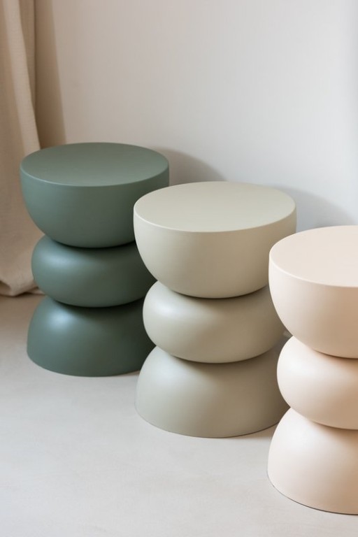 J-Line side table Lise - iron - green