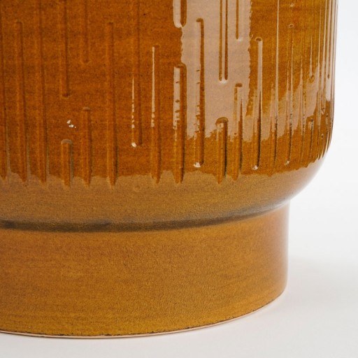 Thiago Flowerpot - H23 x Ø26 cm - Terracotta - Ocher
