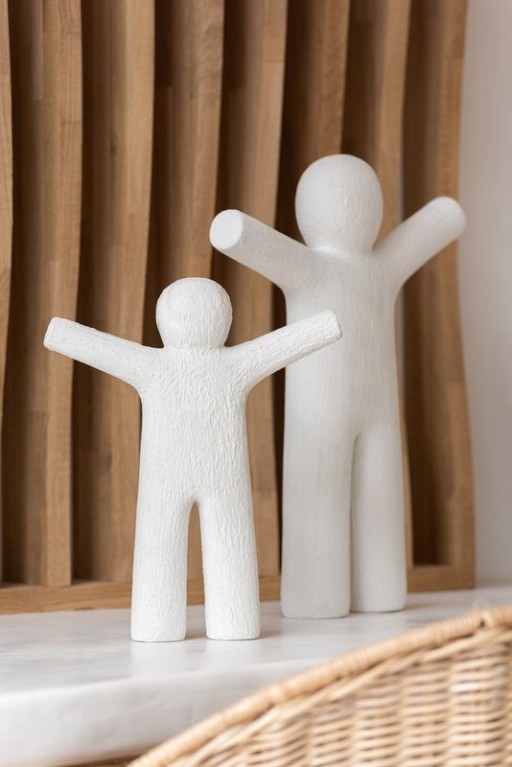 J-Line figure P'tit Maurice - polyresin - white - large