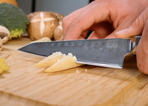 Bunka Petty Damascus Utility Knife - 135 mm blade