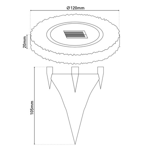 4 Set LED solar-floor-so-spit "Kian", for outside, plastic floor lamp in gray, with integrated LED