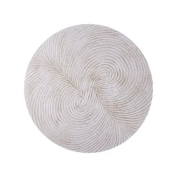 Wiktor White MDF Round Wallpanel Swirl Carved S