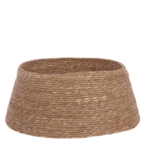 Kerstboomrok - H26 x Ø58 cm - Zeegras - Naturel Bruin