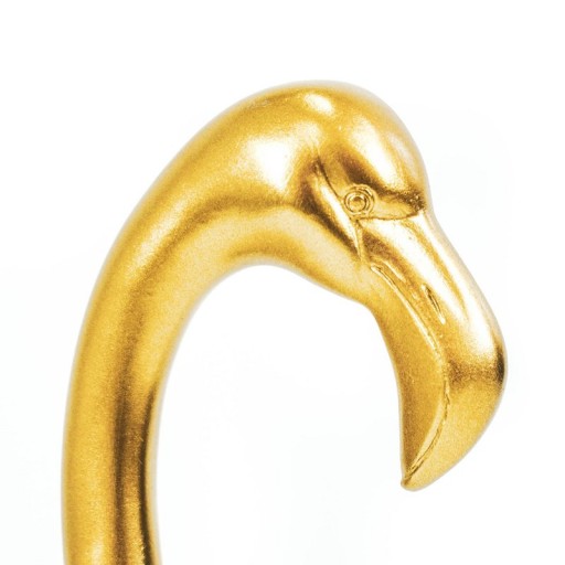 Ornament - Flamingo - Polyresin - Gold - 16,5x10x39cm