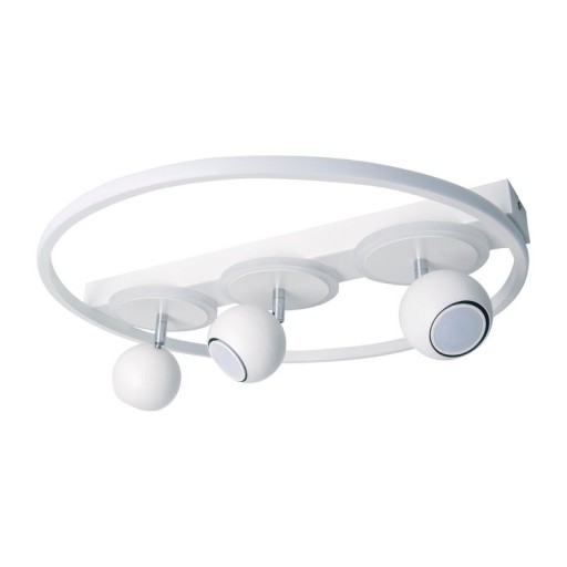 3 SPOT LED ceiling lamp "Ronda" Ø 50cm, made of metal and plastic, white, GU10, spots inside