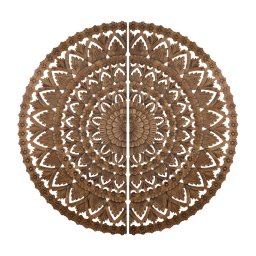 Willian Brown MDF Round Wallpanel In 2 Halfs