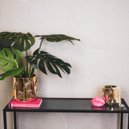 Pot - Dick - Keramiek - Goud -11x11x11,5cm