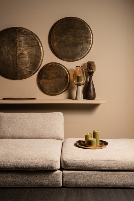 Jowad Antique Gold Alu Sheet Wall Panel Ribbed S