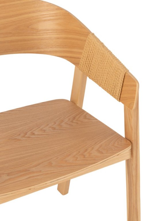 J-Line Chair Naga Ash Wood/Rope Natural