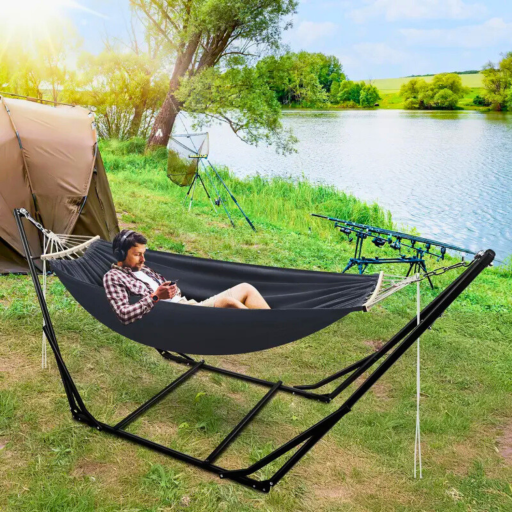 Losstaande Comfort Hangmat | Verstelbaar Frame | IJzer