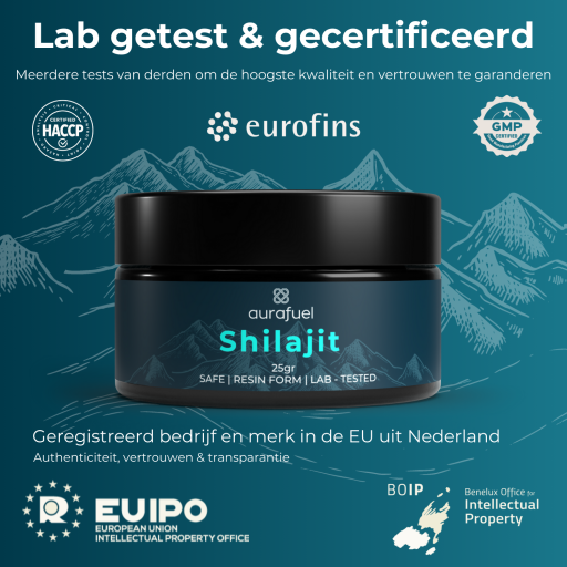 Aurafuel Pure Shilajit Resin | 100% Puur | Getest & Krachtig | Natuurlijk Supplement - 25 gram