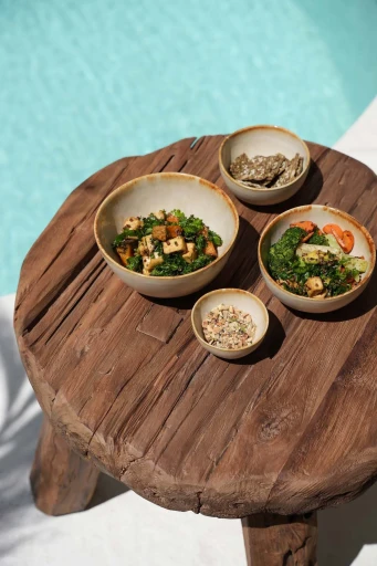 Marabunta Houten Bijzettafel | Naturel | Rustiek Teakhout | 50 cm