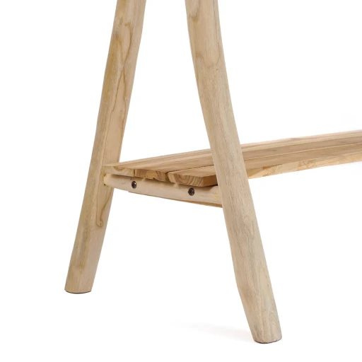 The Cloth Rack | Kledingrek Naturel Teakhout | Stijlvolle Opberger | Binnen en Overdekt Buiten