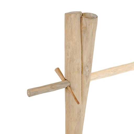 The Cloth Rack | Kledingrek Naturel Teakhout | Stijlvolle Opberger | Binnen en Overdekt Buiten