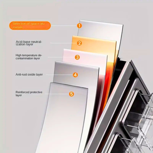 Kruidenrek Organizer Aluminium | Muurbevestigde Keukenopslag | Transparante Potten