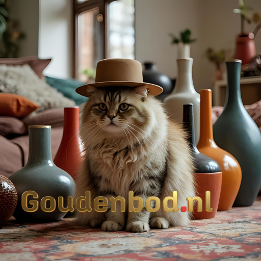 Seanis White Ceramic Vaas | Langwerpige Ronde Vaas met Block Pattern M | 14×61 cm