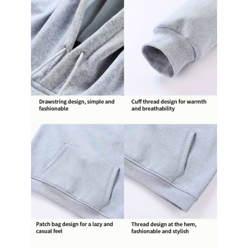 Verwarmde Hoodie met 7 Verwarmingszones | USB Oplaadbaar, 3 Warmtestanden & Capuchon – Heren – Polyester - Grijs - S