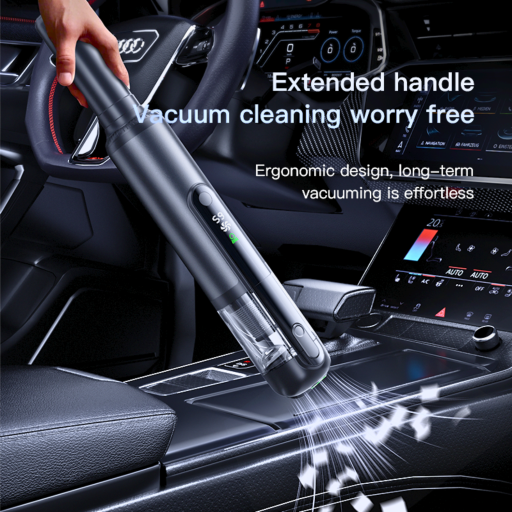 Nieuw Q808 Draadloze Mini Stofzuiger | Borstelloze Motor, 6000mAh, Krachtige Zuigkracht | Zwart/Grijs