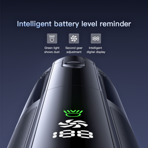 Nieuw Q808 Draadloze Mini Stofzuiger | Borstelloze Motor, 6000mAh, Krachtige Zuigkracht | Zwart/Grijs