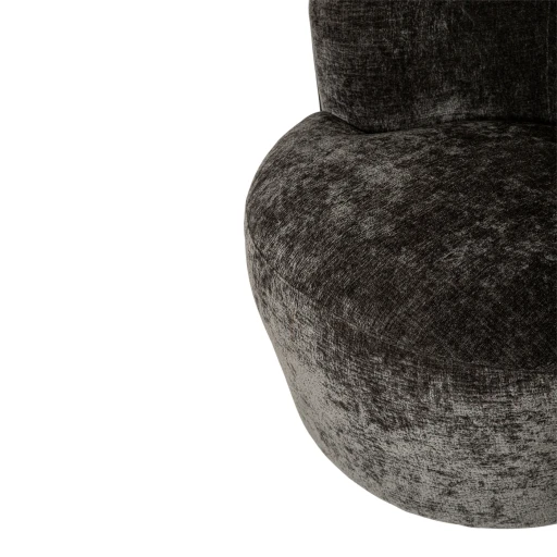 Grasa Anthracite Fauteuil | Fiore Stof | 72x75x75 cm