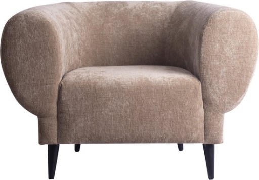 Elefan Cream Fauteuil | Ronde Armleuningen | 77x106x75 cm