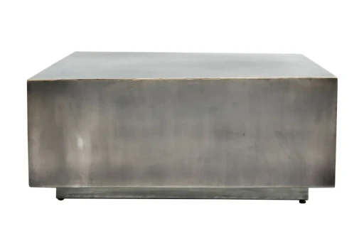 Irvy Nickle Iron Salontafel | Set van 2 | Vierkant | Gouden Rand | 81x81x35 cm