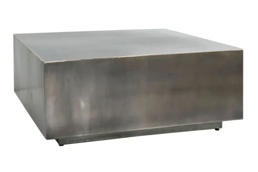 Irvy Nickle Iron Salontafel | Set van 2 | Vierkant | Gouden Rand | 81x81x35 cm