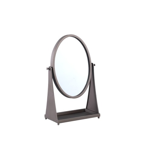 Francess Spiegel | Ovaal IJzer | Met Standaard | Hoog – 14x43x28 cm