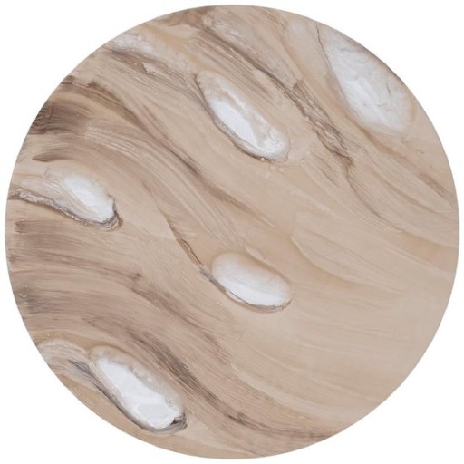 Maran Sidetable | Crème | Ronde Celvorm | Shiny – Large