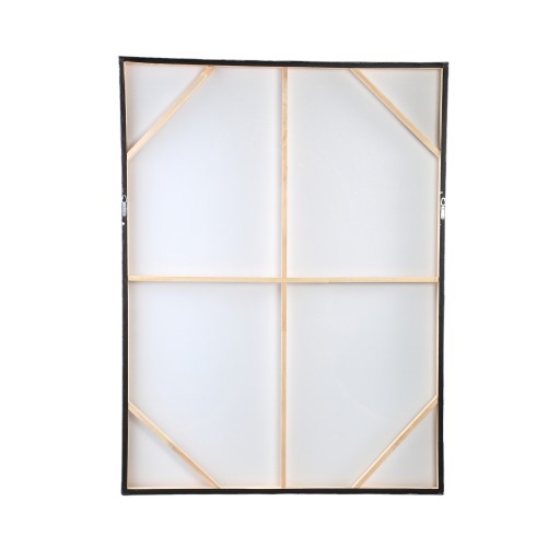 Jeorgia Wandpaneel | Zwart Canvas | Shiny Gold – Vrouw