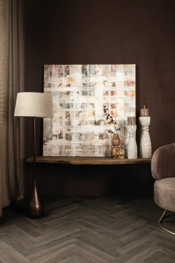 Julitta Wandpaneel | Cream Canvas | Abstracte Kleurenmix | Modern Elegant