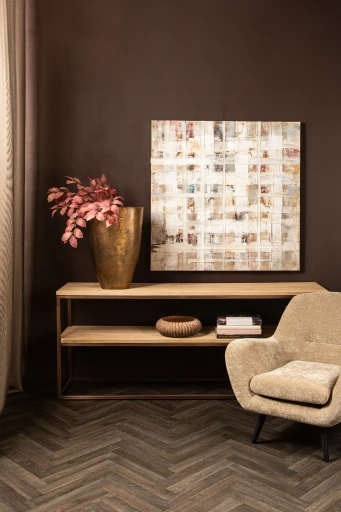 Julitta Wandpaneel | Cream Canvas | Abstracte Kleurenmix | Modern Elegant