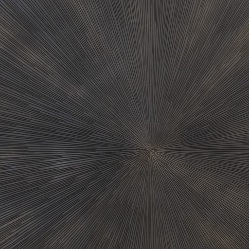 Zapp Zwart MDF Wandpaneel | Rond Gegraveerd met Gouden Accenten