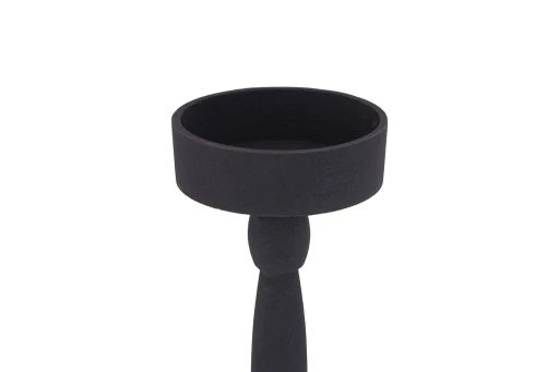 Zival Kaarsenhouder | Zwart Aluminium Rond Hoog 80 cm