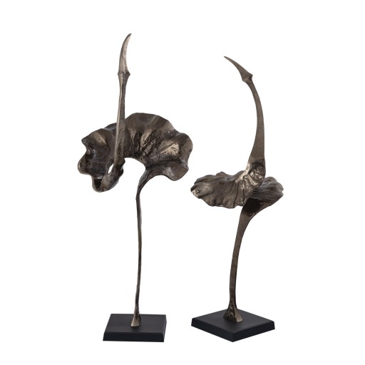 Yobie Extreme Beeld | Messing Aluminium met Zwarte Basis 124 cm