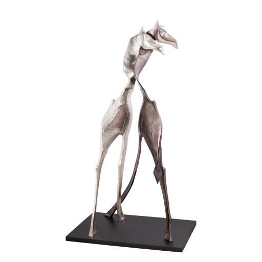 Skye Giraffe Beeld | Zwart Aluminium 170 cm