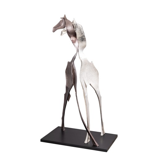 Skye Giraffe Beeld | Zwart Aluminium 170 cm